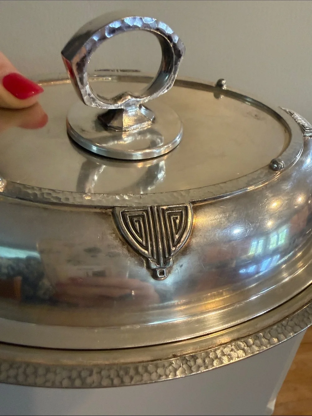 Art Deco Knickerbocker Sheffield Silver-plated Covered Serving Dish 1930 -1940’s